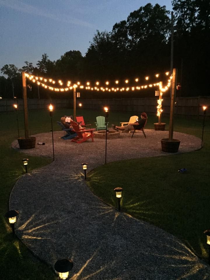 DIY Fire Pit and Seating Area