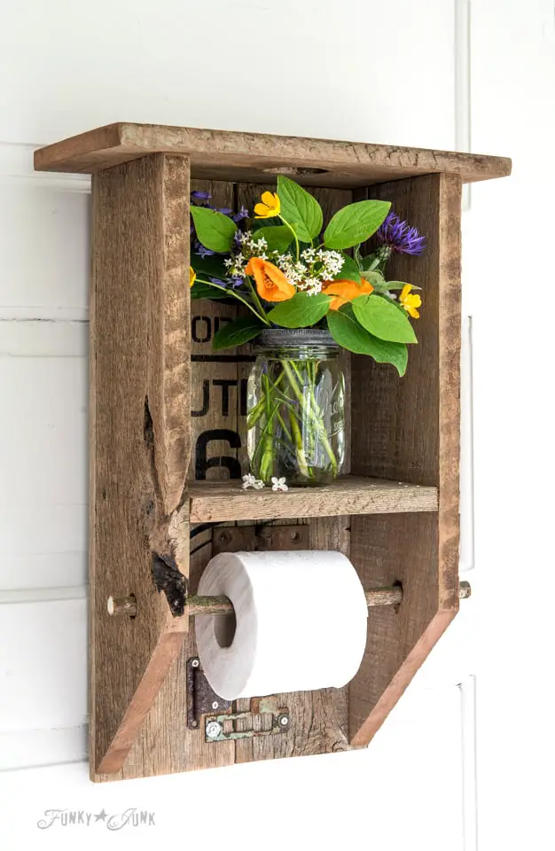 May 13 2015 A reclaimed wood branch shelf