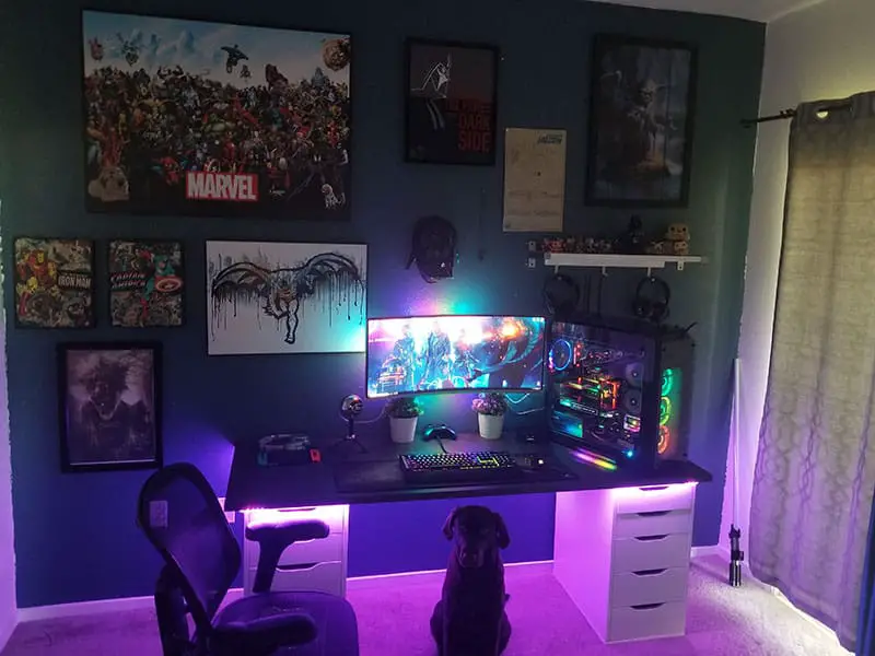 Comic Book Gaming Room