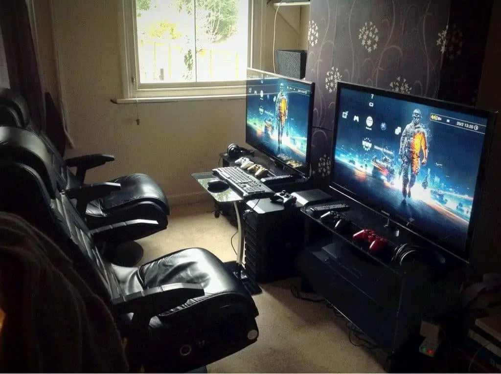 his and her gaming room