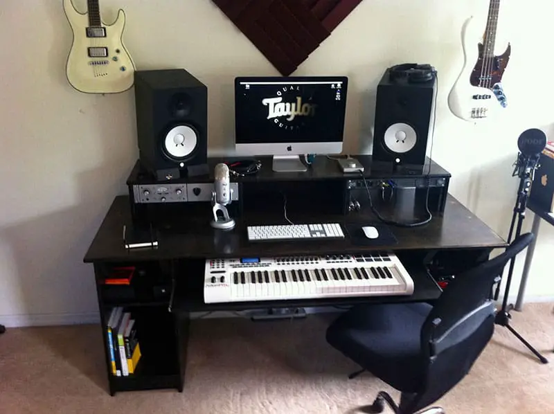 Home studio desk build